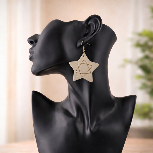 Sacred Star Earrings | Spiritual Geometry Jewelry