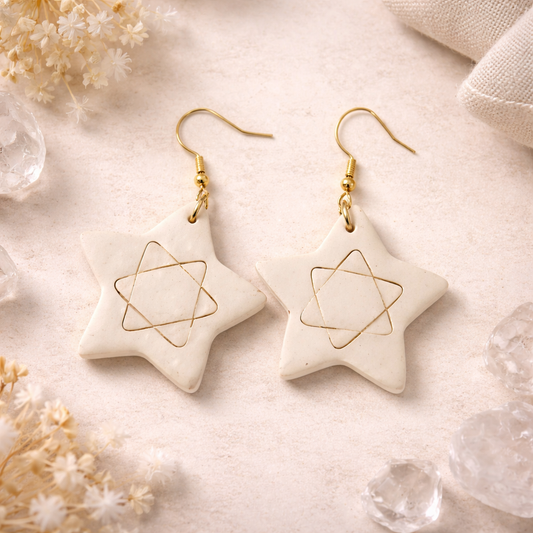 Sacred Star Earrings | Spiritual Geometry Jewelry